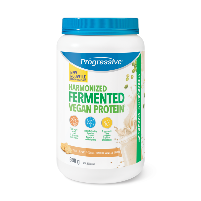 HARMONIZED FERMENTED VEGAN PROTEIN Vanilla Maple Cookie PROGRESSIVE